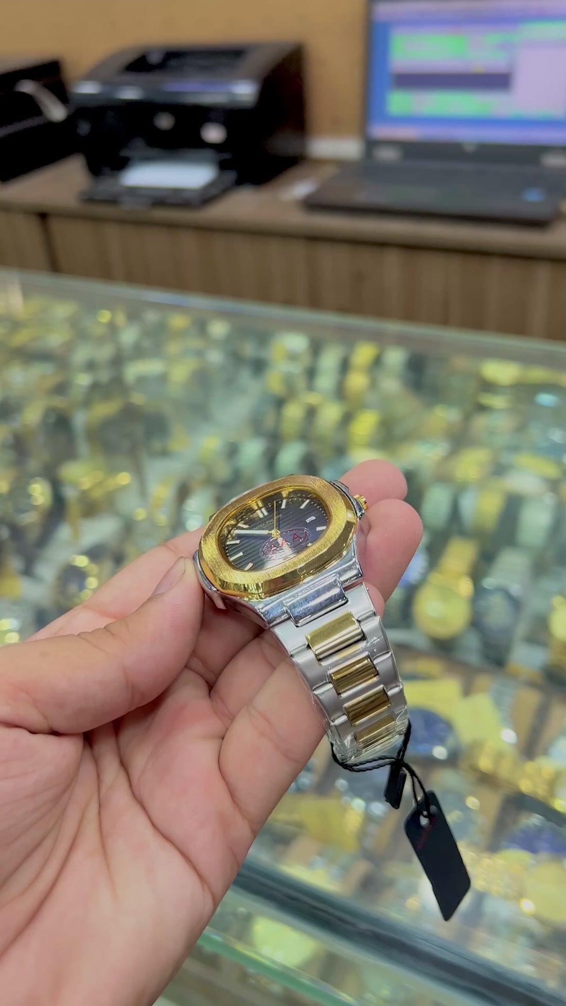 AP premium Watch 2tone color chain watch